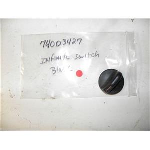 MAYTAG STOVE 74003427 BLK INFINITE SWITCH KNOB USED PART ASSEMBLY FREE SHIPPING