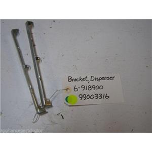 MAYTAG DISHWASHER 6-918900 99003316 DISPENSER BRACKET USED PART ASSEMBLY