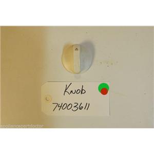 MAYTAG  Stove 74003611 Knob (wht) USED PART