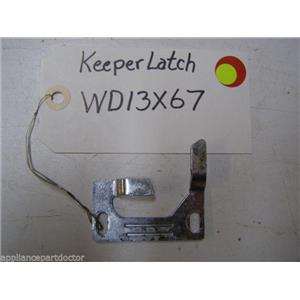 GE DISHWASHER WD13X67 LATCH KEEPER USED PART ASSEMBLY