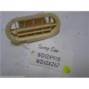 GE DISHWASHER WD12X418 WD12X267 SUMP CAP USED PART ASSEMBLY