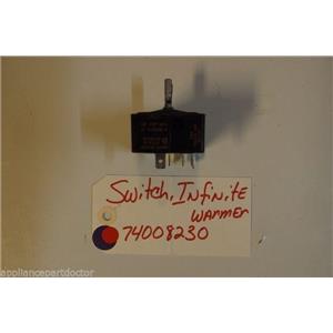 AMANA  STOVE 74008230 Switch,infinite warmer USED PART