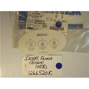 Maytag Amana Refrigerator  12665201C  Insert,facade(bisque)   NEW IN BOX