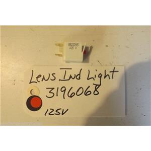 WHIRLPOOL STOVE 3196068 Lens, Ind.  light  USED PART