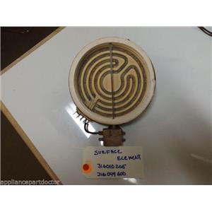 TAPPAN STOVE  316010205 316049600 Element-surface, Coil, Small/6 Inch, W/ Limit