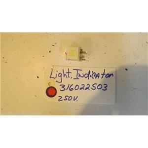 TAPPAN  STOVE 316022503 Light-indicator,250v used part