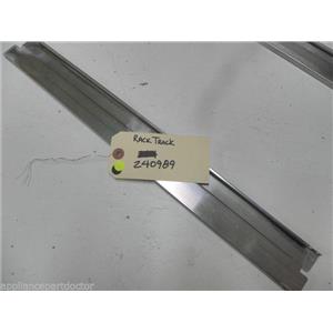 KITCHEN AID DISHWASHER 240989 RACK TRACK USED PART ASSEMBLY