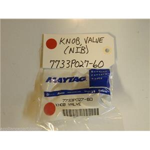 Maytag Magic Chef Gas Stove  7733P027-60  Knob, Valve NEW IN BOX