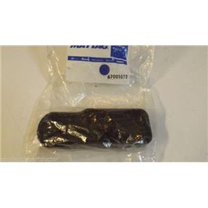 MAYTAG WHIRLPOOL REFRIGERATOR 67001012 Rt hinge cvr, blk    NEW IN BAG