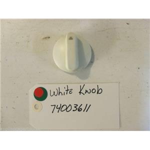maytag STOVE 74003611   Knob (wht) USED PART