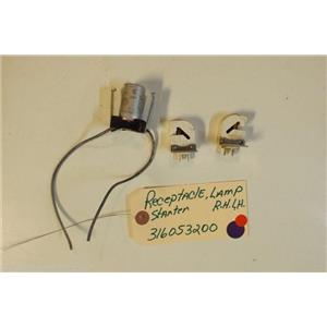 FRIGIDAIRE  STOVE 316053200 3051222 3051223  Receptacle-lamp, Rh Lh  starter