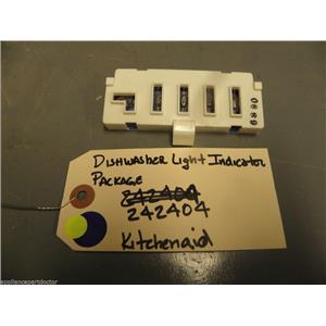 KitchenAid  DISHWASHER 242404 Dishwasher Light Indicator Package  used