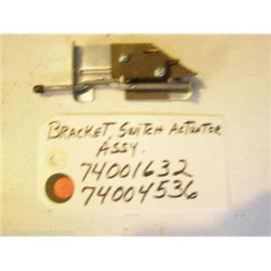 MAYTAG STOVE 74001632   74004536   Bracket, Switch Actuator  used part