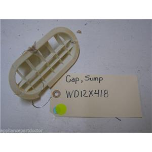 GE DISHWASHER WD12X418 SUMP CAP USED PART ASSEMBLY