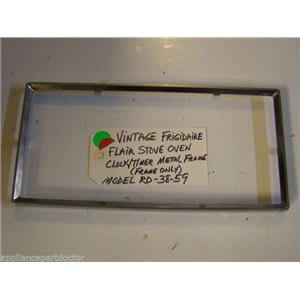 Model RD-38-59 Vintage Frigidaire Flair Stove Oven Clock/Timer Metal Frame