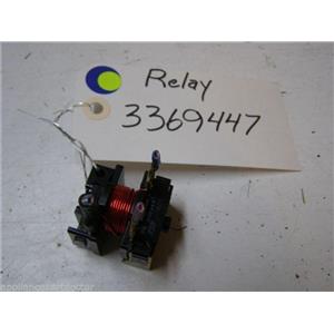 WHIRLPOOL DISHWASHER 3369447 Relay used part assembly