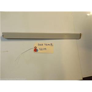 KITCHENAID STOVE 4211911 Trim, Door-right (almond)  USED