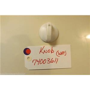 MAYTAG  STOVE 74003611 Knob (wht) used part