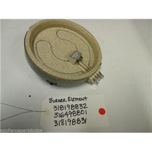 OVEN 318198832 316498801 318198831 100 WATT BURNER ELEMENT USED PART ASSEMBLY