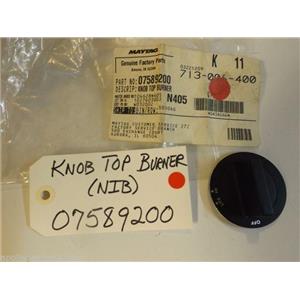 Maytag Caloric Stove  07589200  Knob Top Burner  NEW IN BOX