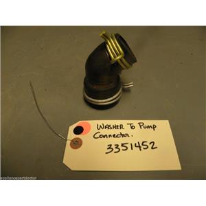 Whirlpool WASHER 3351452 Washer To Pump Connector  used