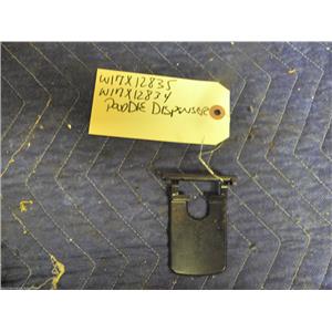 GE REFRIGERATOR WR17X12834 WR17X12835 PADDLE DISPENSER USED PART ASSEMBLY F/S