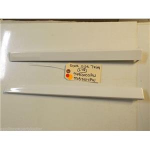KITCHEN AID STOVE 9782003PW 9782004PW Trim, Door-left-right (white) USED