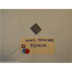 KITCHENAID STOVE 9750676 Retainer, Glass  USED