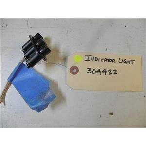 DISHWASHER 304422 INDICATOR LIGHT USED PART ASSEMBLY