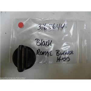 STOVE 3165644 RANGE BURNER KNOB USED PART ASSEMBLY