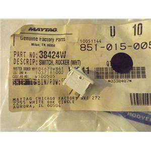 SPEED QUEEN AMANA WASHER/DRYER 38424W Switch, Rocker (wht)   NEW IN BAG