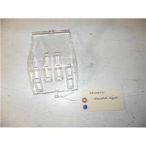 WHIRLPOOL REFRIGERATOR 2211074 LIGHT COVER USED PART ASSEMBLY F/S