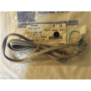 SPEED QUEEN MAYTAG WASHER/DRYER 27001142 Cord, Power (lead-in)  NEW IN BAG