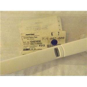 AMANA REFRIGERATOR 12497403C HANDLE, FREEZER DOOR (BSQ)     NEW IN BOX
