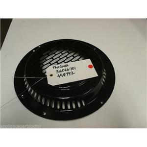 FRIGIDAIRE OVEN 316026701 494792 FAN COVER USED PART ASSEMBLY