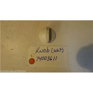 MAYTAG STOVE 74003611 Knob (wht) USED  PART