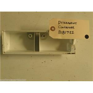 WHIRLPOOL WASHER 8181722 DETERGENT CONTAINER USED PART ASSEMBLY