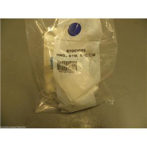 Whirlpool Maytag Amana Refrigerator 68001069 Bottom Hinge (white)  NEW IN BOX