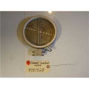 Kitchenaid STOVE  9751528  Element, Surface 1400W   used part