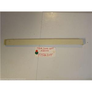 KITCHEN AID  STOVE 9750631PT  Trim, Door-left (almond) SMALL SCRATCHES  USED