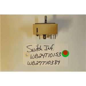GE Stove WB24T10153  WB27T10384  Switch Inf Cntl   4.4-7.4a 240v   USED PART