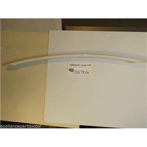 AMANA STOVE 316792W  Handle, Door (wht) SCRATCHES  part