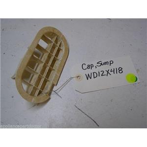 GE DISHWASHER WD12X418 SUMP CAP USED PART ASSEMBLY