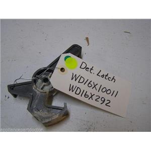 GE DISHWASHER WD16X10011 WD16X292 DETERGENT CUP LATCH USED PART ASSEMBLY