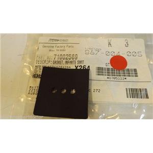 MAYTAG WHIRLPOOL STOVE 71002569 Gasket, Infinite Switch NEW IN BAG
