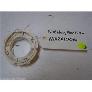 GE DISHWASHER WD12X10061 FINE FILTER HUB NUT USED PART ASSEMBLY