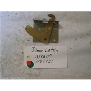 WHIRLPOOL STOVE 3196119 Latch, Door USED PART ASSEMBLY