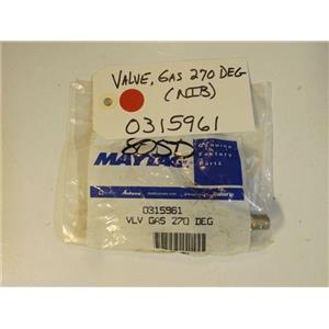Maytag Amana Gas Stove  0315961 Valve, Gas 270 Deg   NEW IN BOX