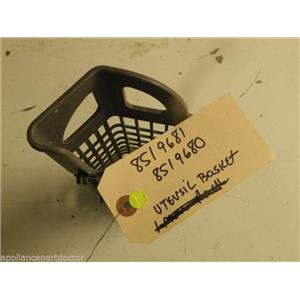 WHIRLPOOL DISHWASHER 8519702 SILVERWARE BASKET USED PART ASSEMBLY