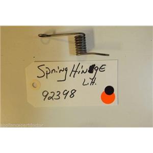 Washer 92398   Spring hindge lh  used part